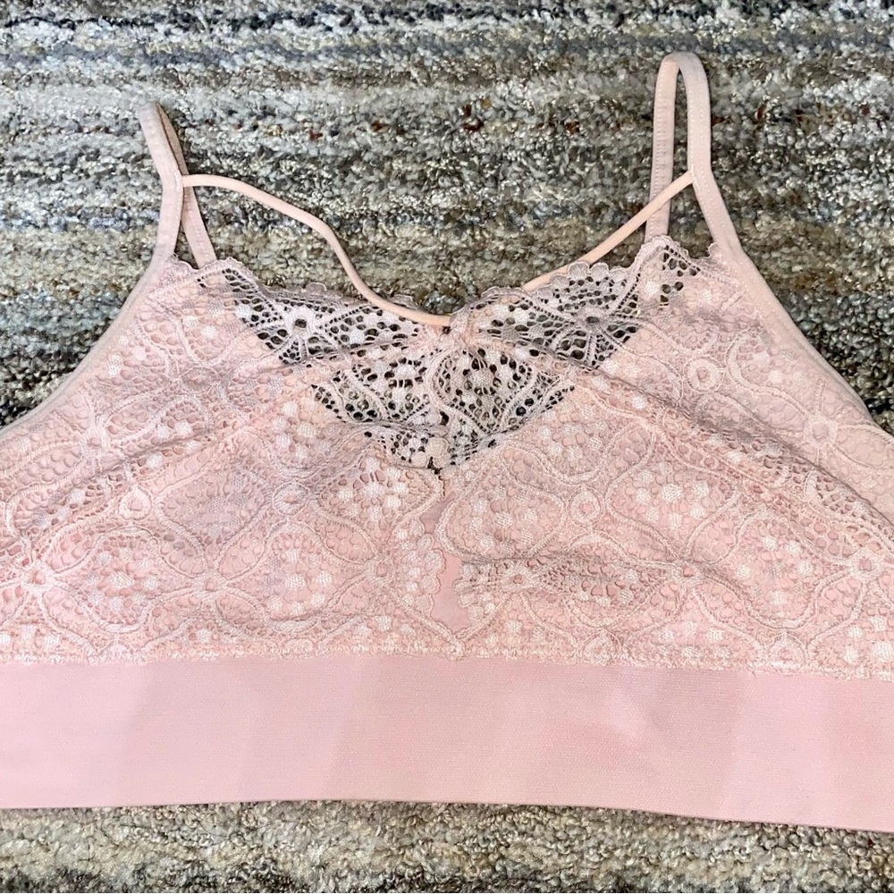 Light Pink Lace Sexy Bralette (c2)
